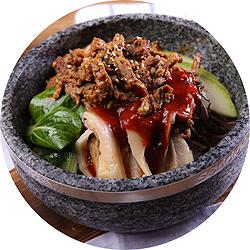 孜然牛肉石锅拌饭