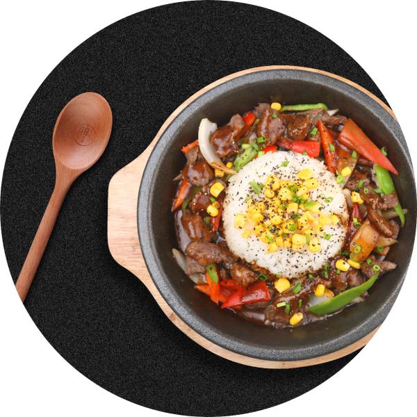 黑椒牛柳饭