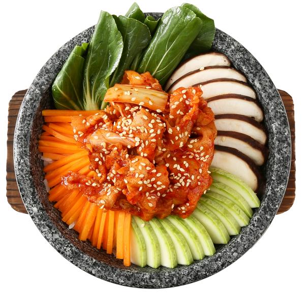 五花肉辣白菜石锅拌饭